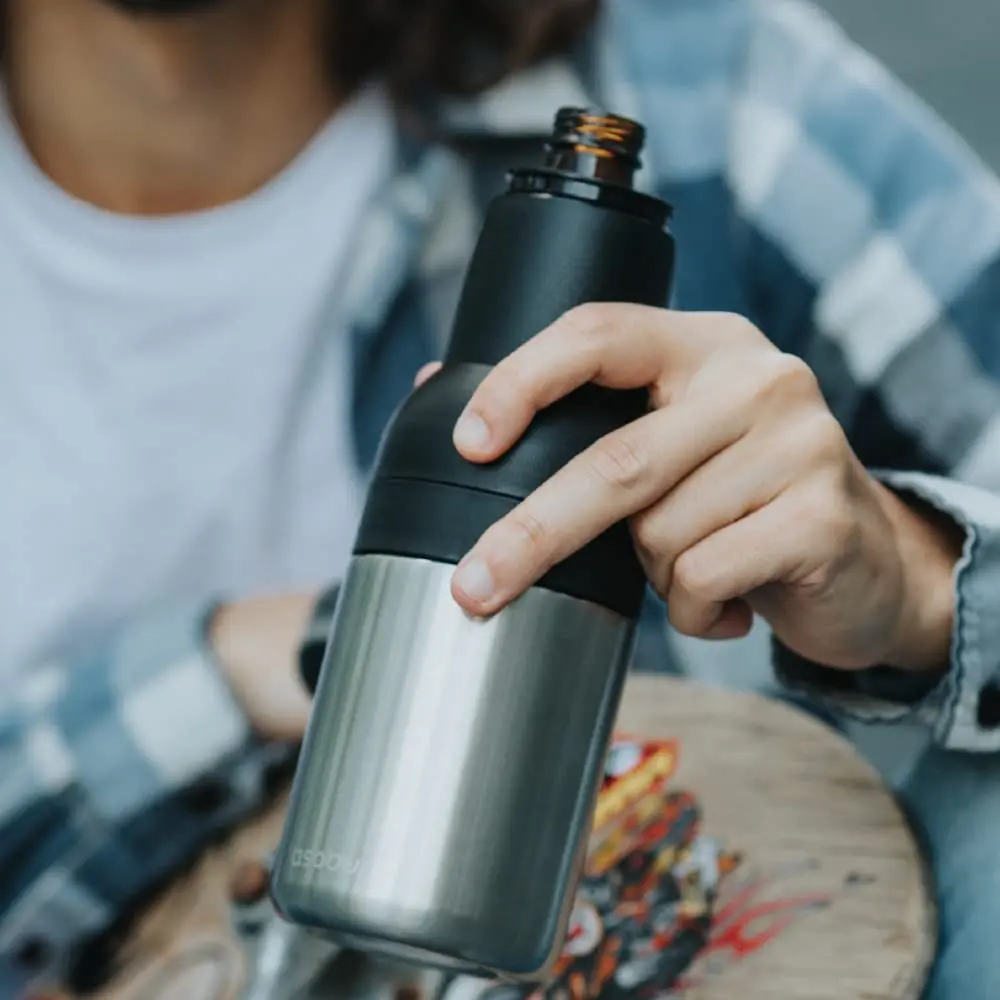 Asobu Frosty Beer Holder 590ml (20 Fl Oz) | Vacuum Insulated Stainless Steel Can & Bottle Cooler with Built-in Opener - view 8