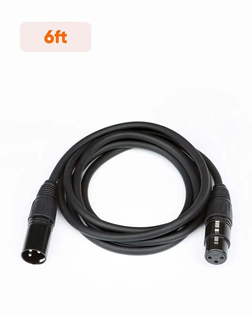 CableCreation 3Pin XLR Male to Female Balanced Microphone Extension Cable | 1.8 Meters, 6ft, Black - view 7