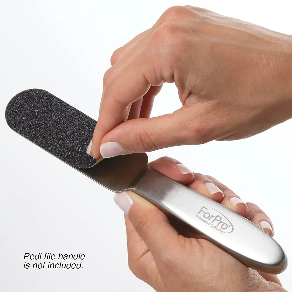 ForPro Stainless Steel Pedi File Refill 50ct 100 Grit | Water-Resistant Callus Remover - view 4