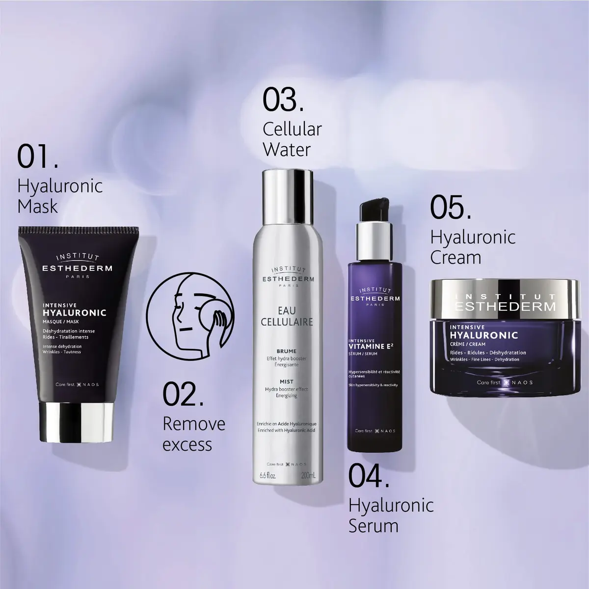 Institut Esthederm Intensive Hyaluronic+ Mask, 75g | Deep Hydration & Wrinkle Plumping - view 8