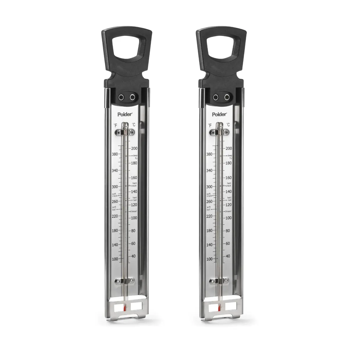 Polder Candy Jelly Deep Fry Thermometer Stainless Steel 14 inches (35.6 cm) | Accurate Readings for Confections and Frying - main product image