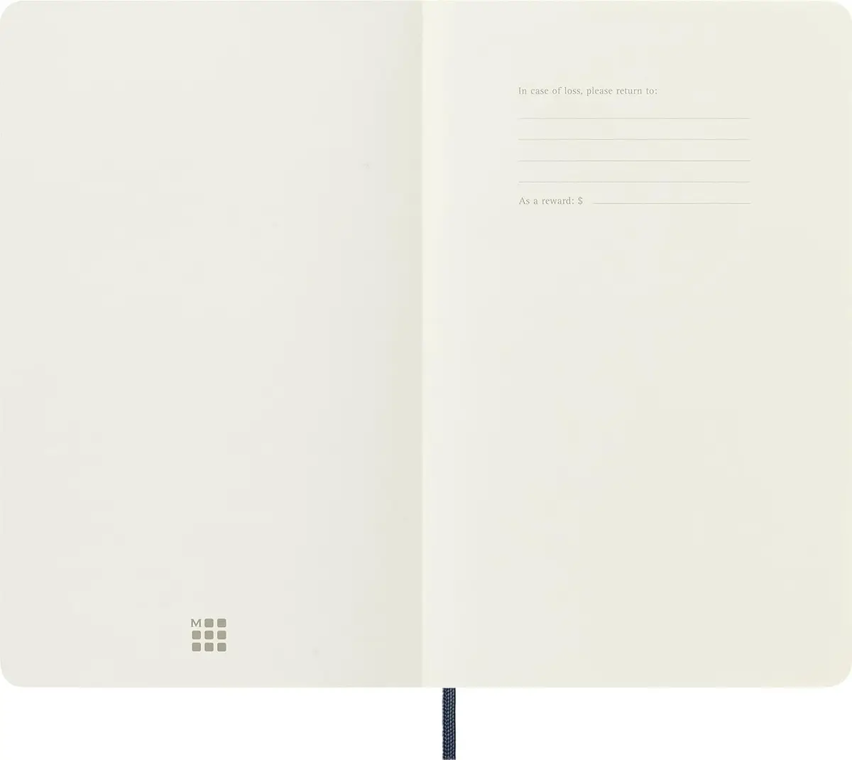 Moleskine Classic Notebook Large 5" x 8.25" Dotted Sapphire Blue | Durable Soft Cover for Creative Planning - view 4