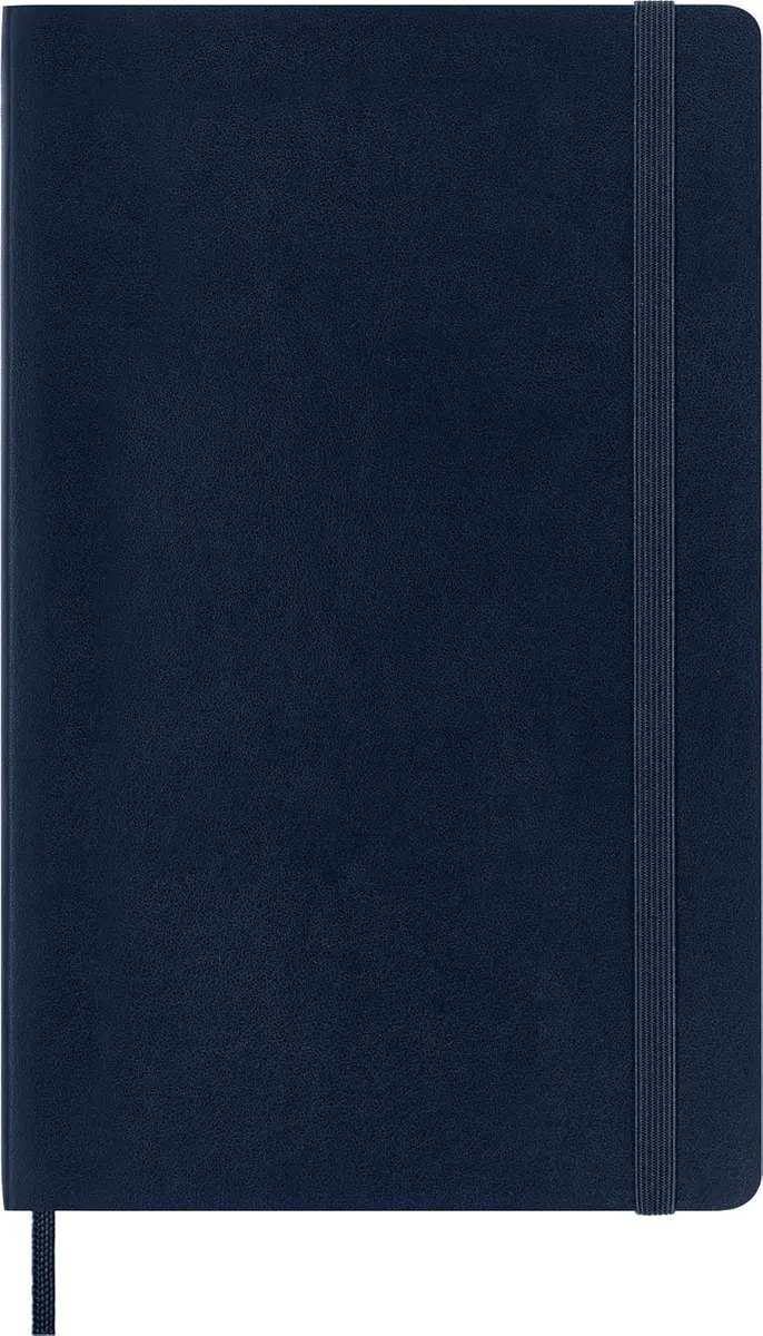 Moleskine Classic Notebook Large 5" x 8.25" Dotted Sapphire Blue | Durable Soft Cover for Creative Planning - view 2