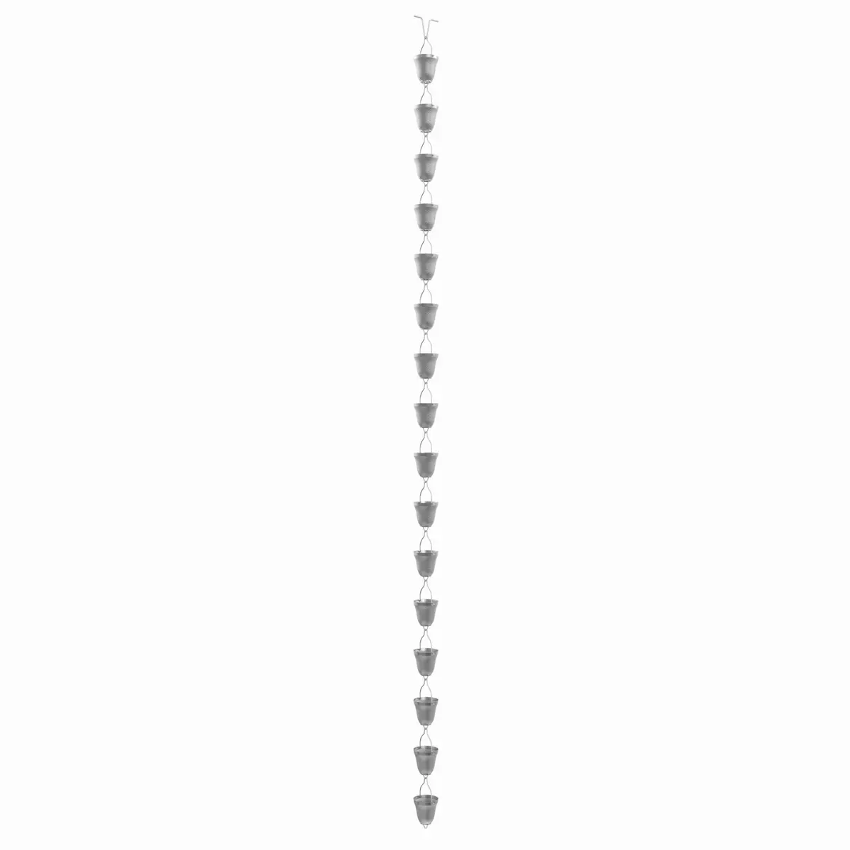 Rain Chains Direct Contempo Rain Chain 8.5 FT | Durable Milled Aluminum Gray for Outdoor Decor - view 9