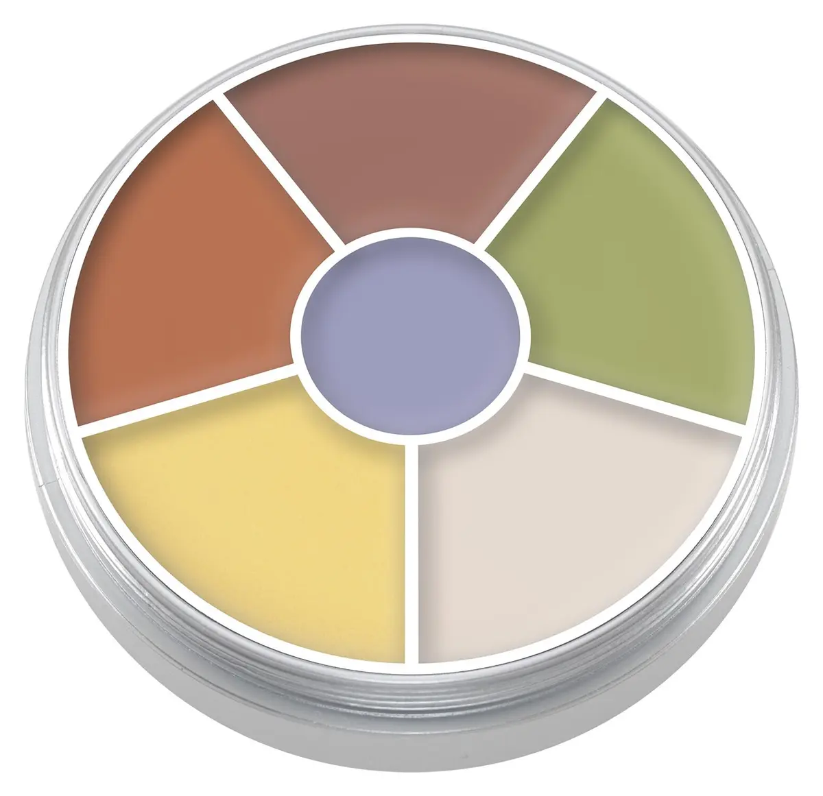 Kryolan Concealer Circle No.5 | Full Coverage 6-Color Cream Palette for All Skin Types - view 2