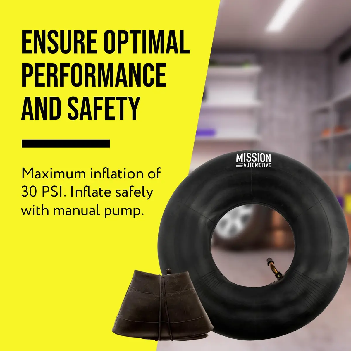 Mission Automotive Replacement Tire Inner Tube 10 Inch | Flat Repair for Lawn Mower & Garden Cart - view 6