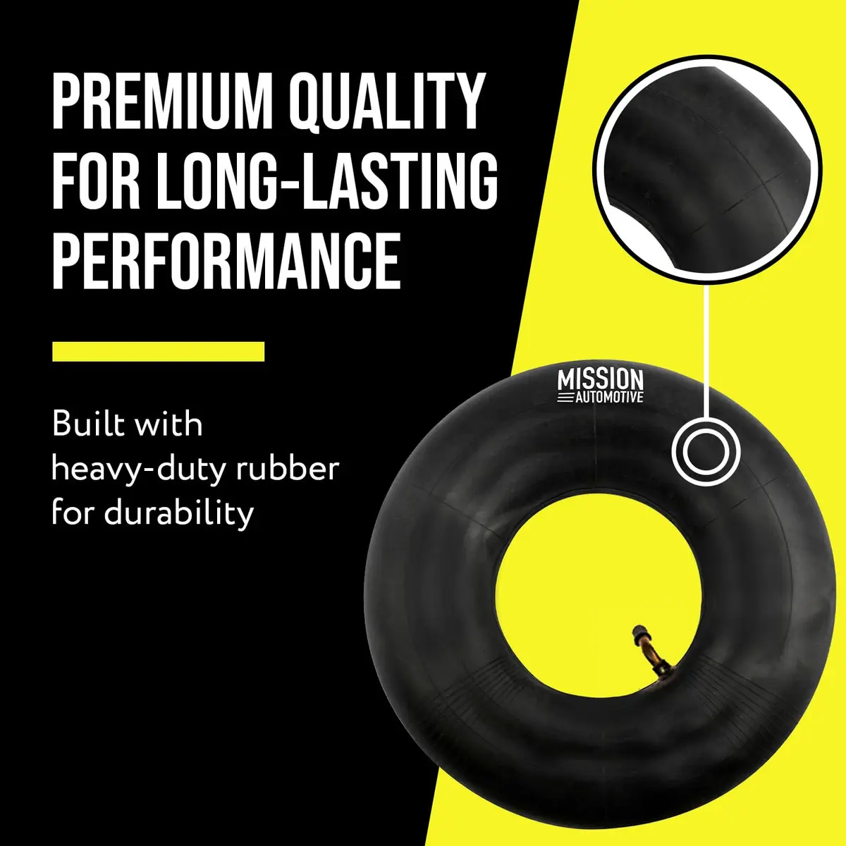 Mission Automotive Replacement Tire Inner Tube 10 Inch | Flat Repair for Lawn Mower & Garden Cart - view 3