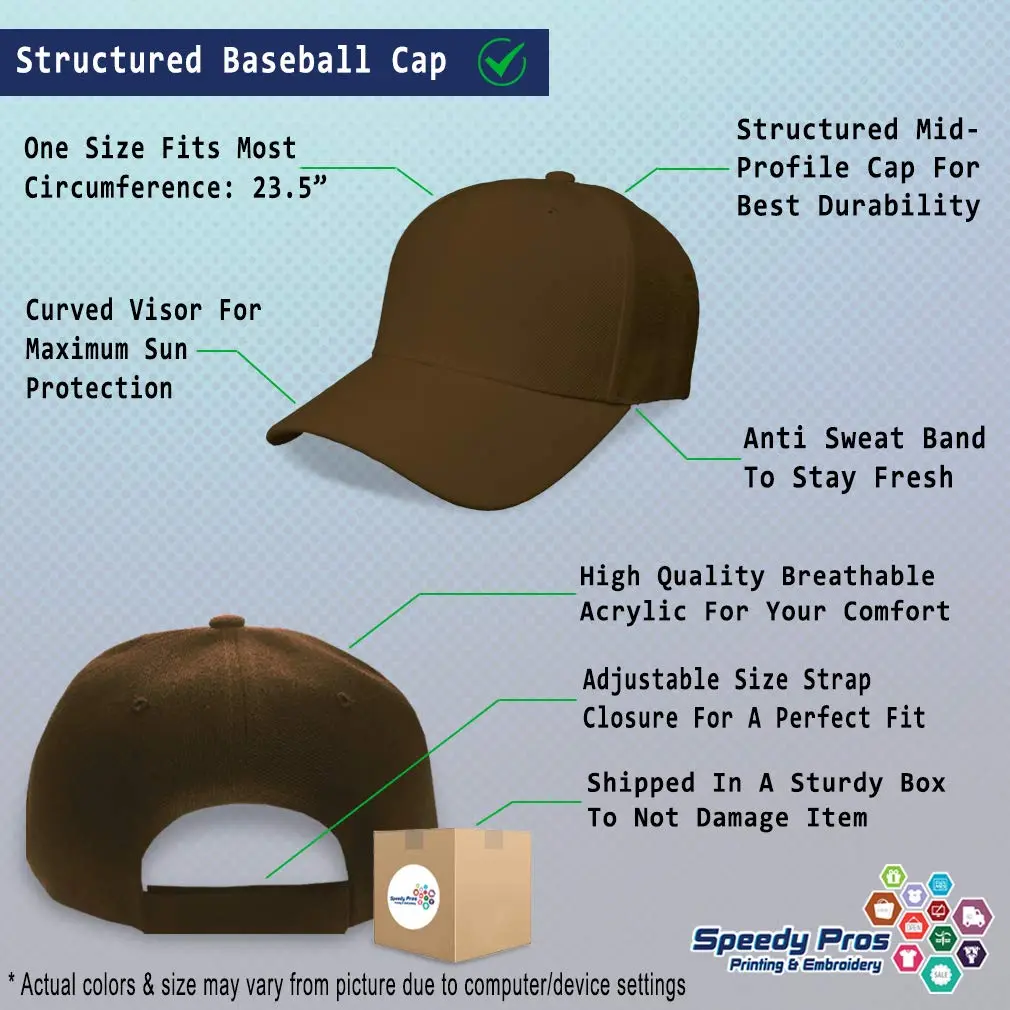 Speedy Pros Custom Baseball Cap Pineapple Embroidery 100% Acrylic | Trendy & Durable (70-120 chars) - view 2