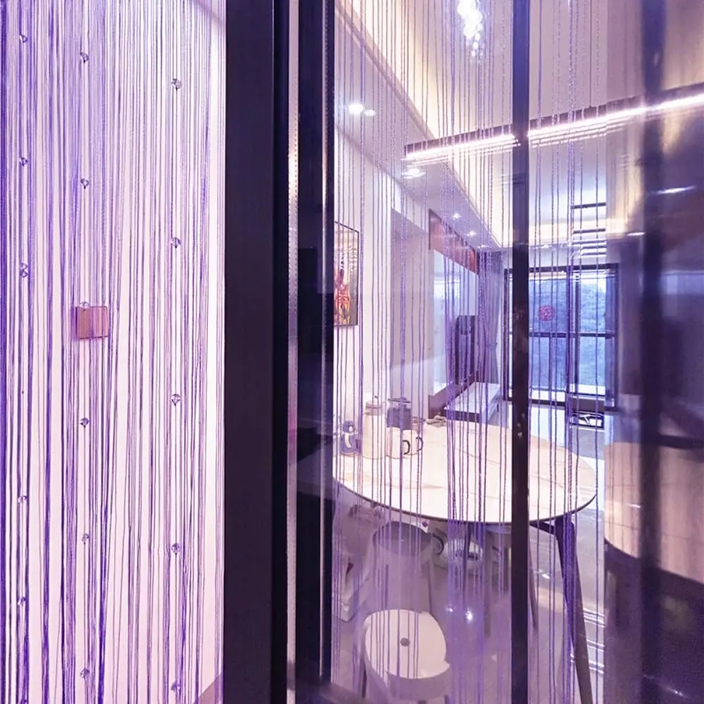 Eve Split Purple Curtain | Modern Room Divider for Wedding & Home (78.7"L x 39.3"W) - main product image