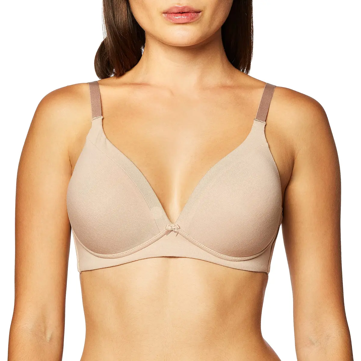 Warner's Invisible Bliss Cotton Comfort Wireless Lift T-Shirt Bra 34C | Light Support, Cotton, No-Show Design - main product image
