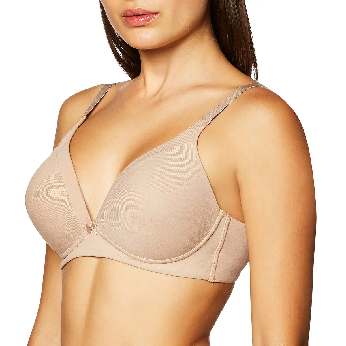 Warner's Invisible Bliss Cotton Comfort Wireless Lift T-Shirt Bra 34C | Light Support, Cotton, No-Show Design - view 2