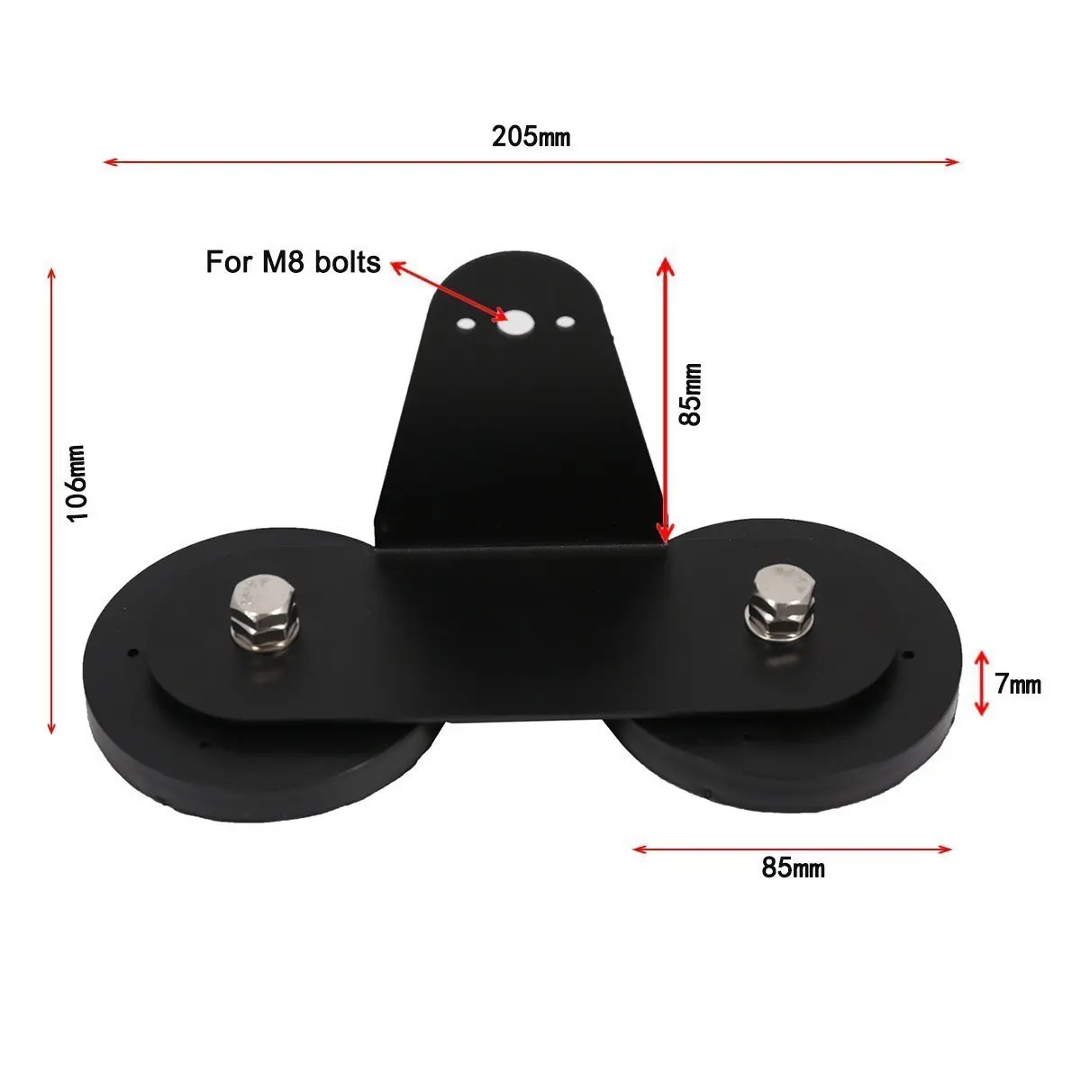 Lightronic Ultra Strong Magnetic Mount Base for LED Light Bars - 2 Pack | Side Mount for Trucks & SUVs - view 2