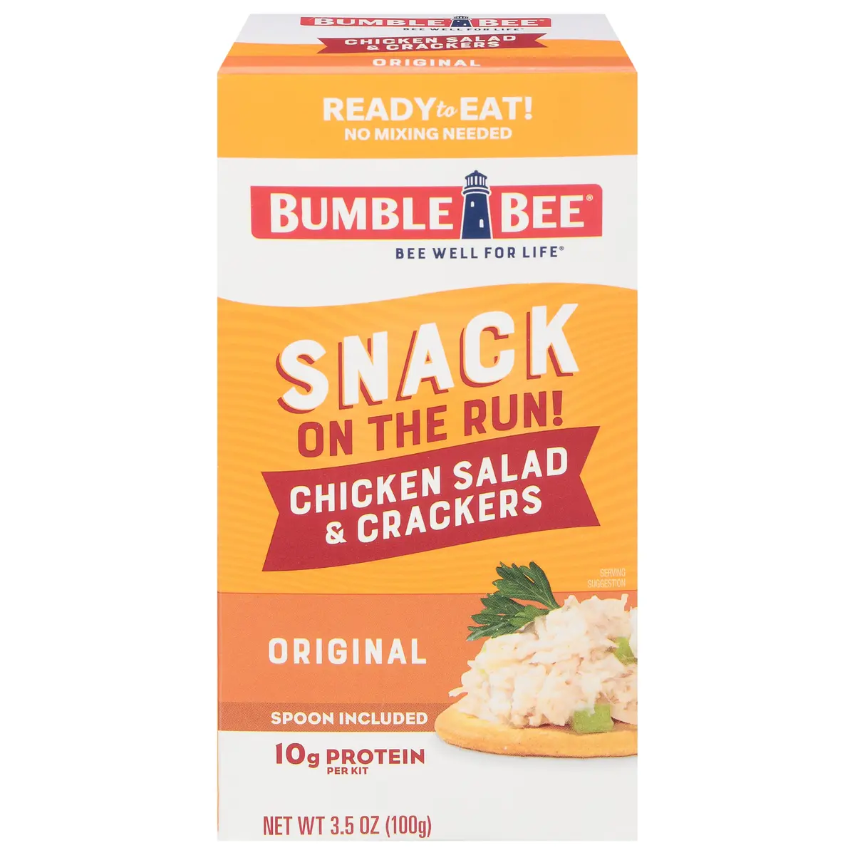 Bumble Bee Snack On The Run! Original Chicken Salad Kit | 3.5 Oz Ready-to-Eat Protein Snack - main product image