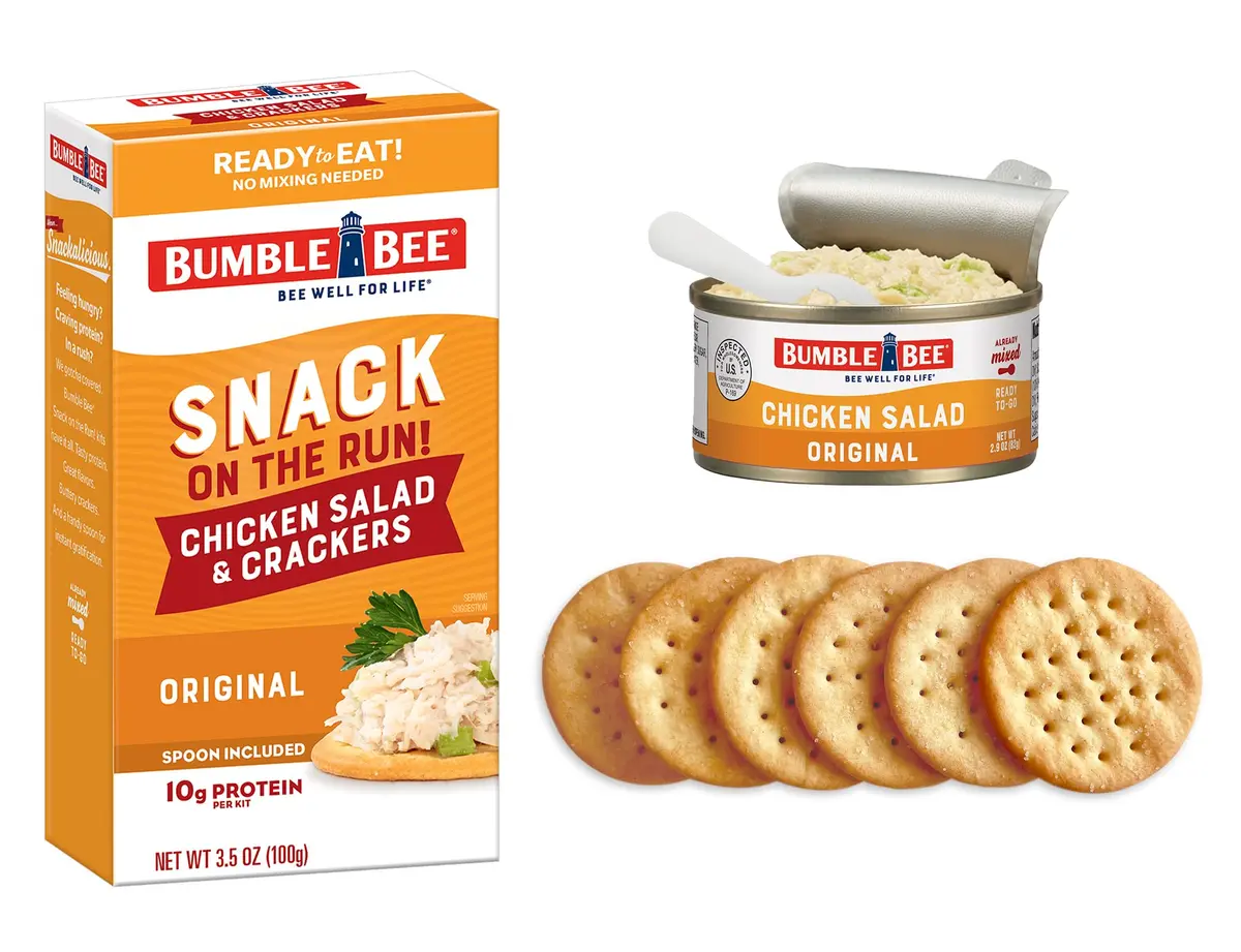 Bumble Bee Snack On The Run! Original Chicken Salad Kit | 3.5 Oz Ready-to-Eat Protein Snack - view 4