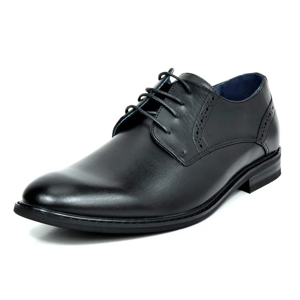 Bruno Marc Men's Dress Classic Comfort Oxford Shoes, Black, 6.5 | Vintage Style with Comfort - main product image