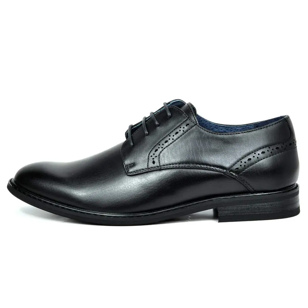 Bruno Marc Men's Dress Classic Comfort Oxford Shoes, Black, 6.5 | Vintage Style with Comfort - view 2