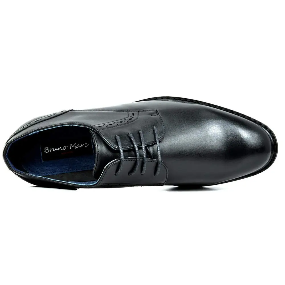 Bruno Marc Men's Dress Classic Comfort Oxford Shoes, Black, 6.5 | Vintage Style with Comfort - view 5