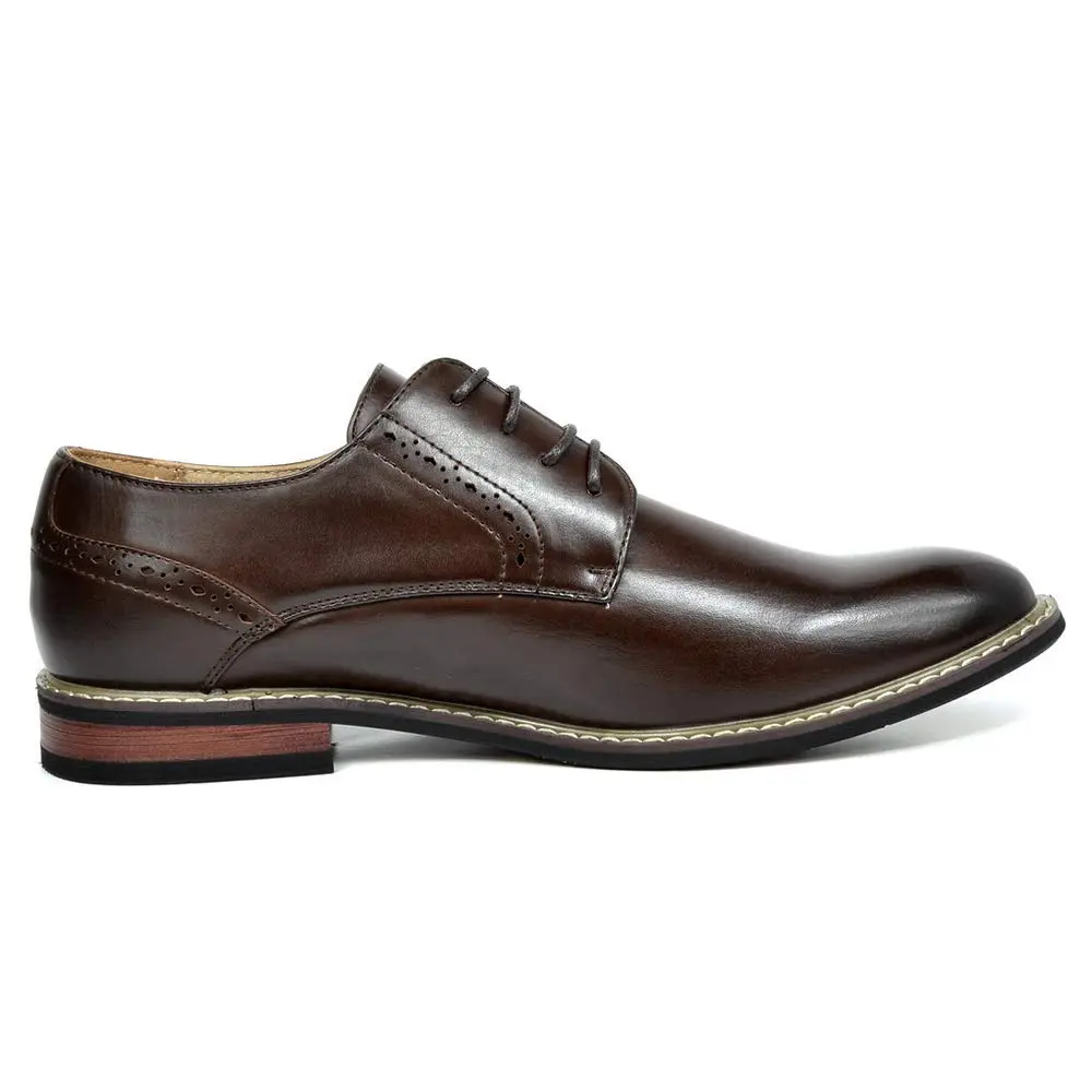 Bruno Marc Men's Dress Classic Comfort Oxford Shoes,Dark Brown,10 | Vintage Style with Comfort - view 10