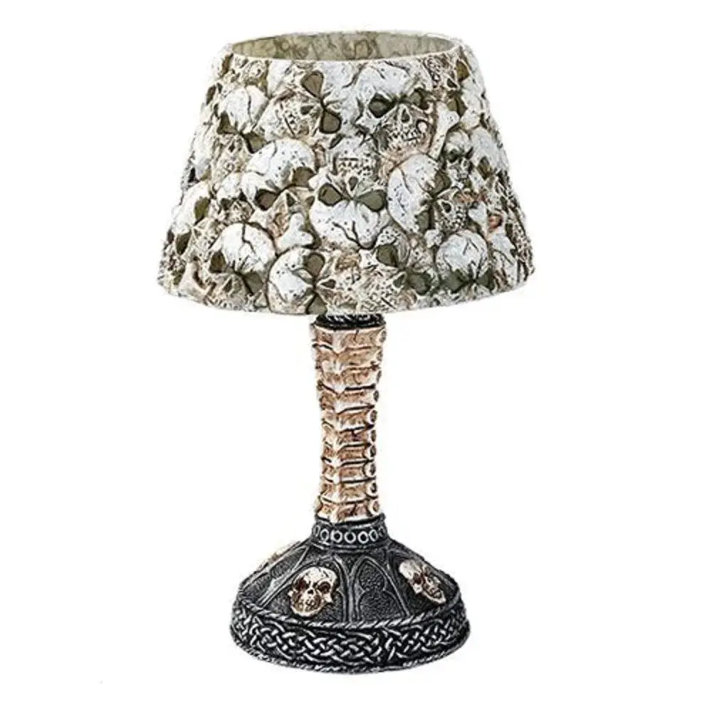 Pacific Giftware Boneyard Ossuary Skull LED Mini Night Lamp Color Changing 15.2cm (6 inches D) | Gothic Halloween Decor - main product image