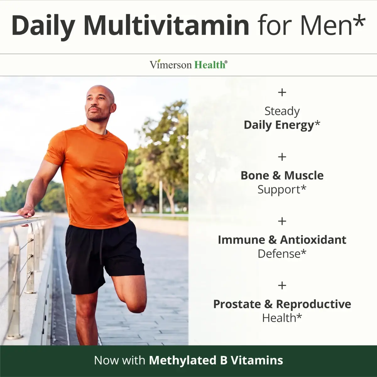 Vimerson Health Men's Multivitamin 60 Capsules | Methylated B Vitamins & Chelated Minerals for Energy & Focus - view 4