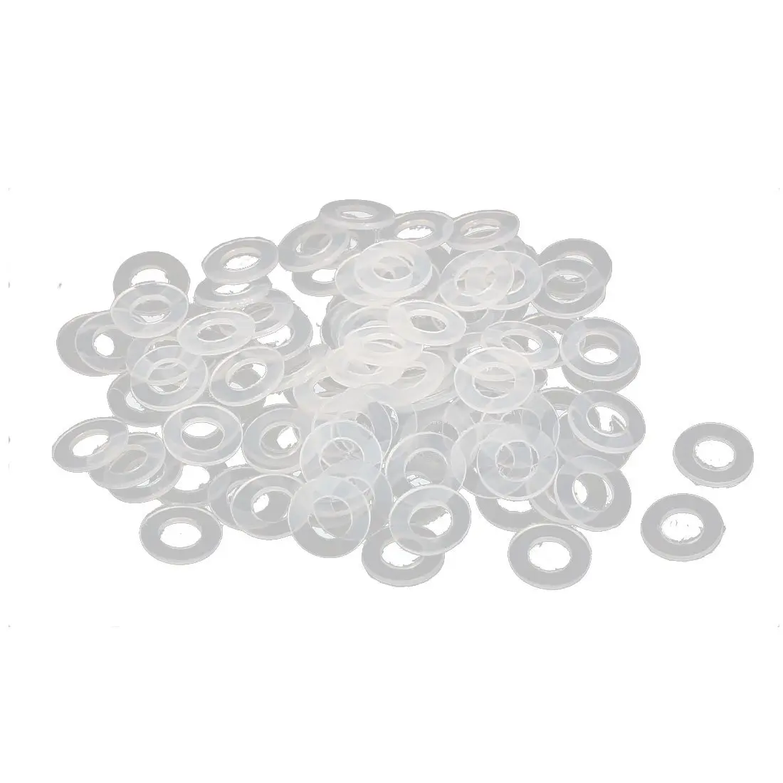 uxcell Nylon Flat Washers 6mm OD M3 ID 0.5mm Thickness | Durable Nylon Sealing Gasket for Faucet & Water Hose - main product image