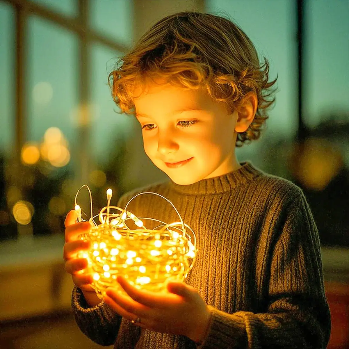 Ehome USB Fairy Lights 10m (33ft) 100 LEDs Blue | Waterproof Copper Wire Decorative Lights for India - view 3