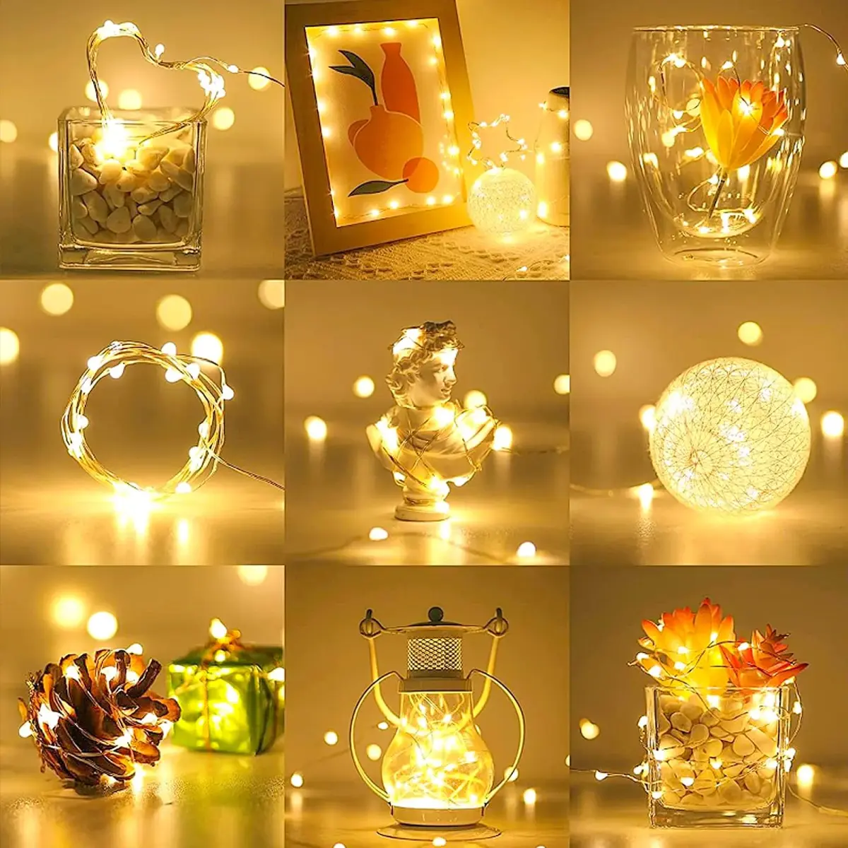 Ehome White LED String Lights 10m (33ft) | USB Powered, Waterproof, Copper Wire - view 4