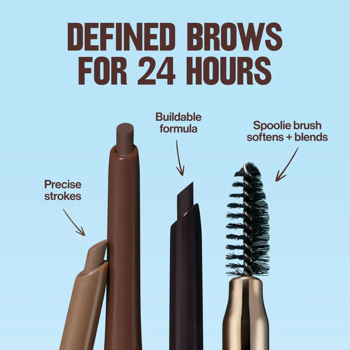 Revlon ColorStay Eyebrow Pencil with Spoolie Brush, 0.021 oz | Waterproof, Natural-Looking Brows - view 6