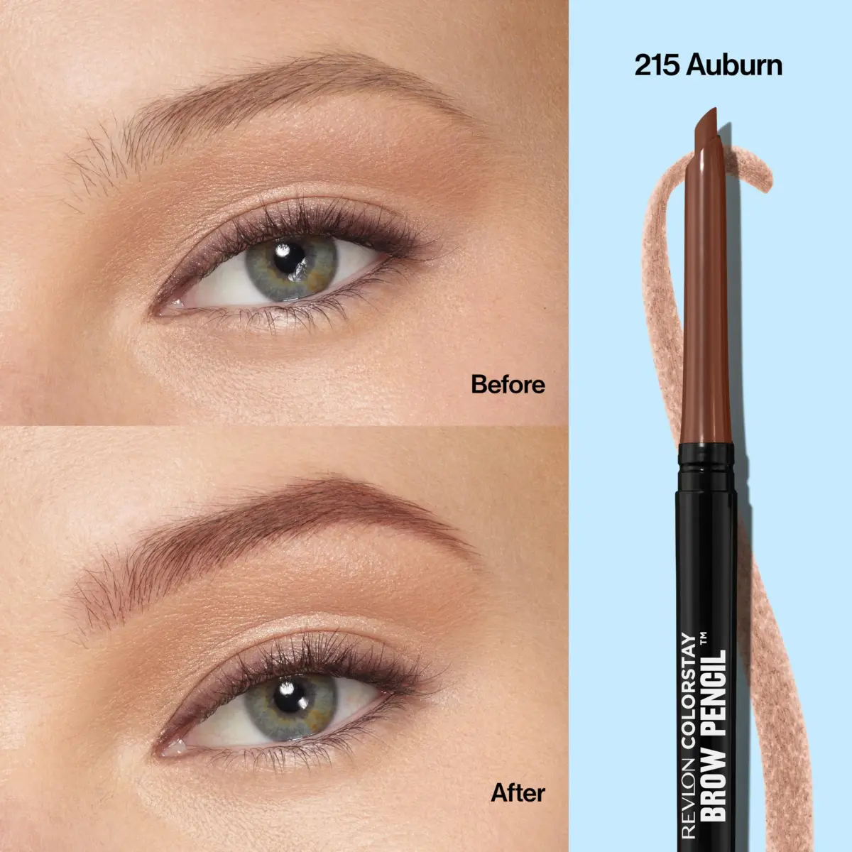 Revlon ColorStay Eyebrow Pencil with Spoolie Brush, 0.021 oz | Waterproof, Natural-Looking Brows - view 3