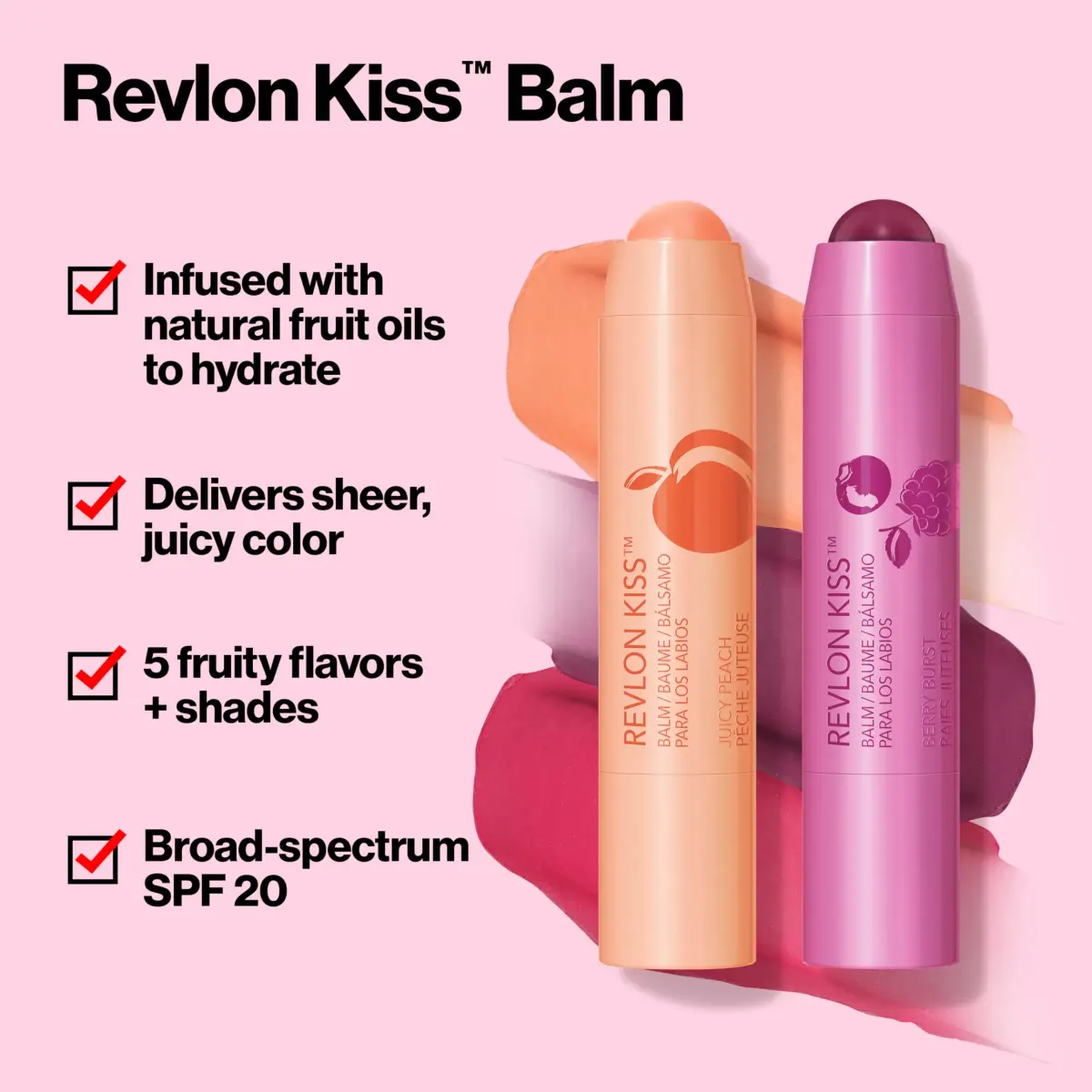 Revlon Kiss Balm SPF 20 Sweet Cherry | Hydrating Lip Care with Sun Protection - view 2