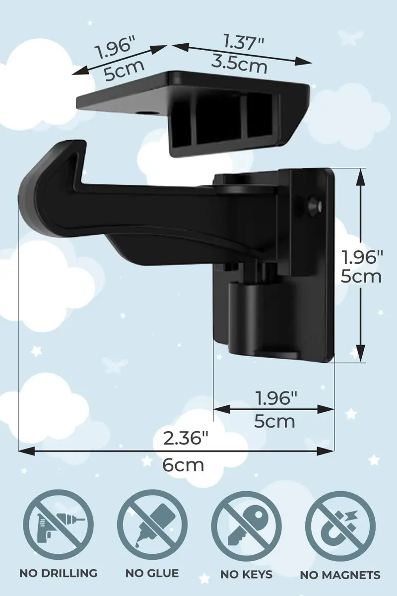 The Good Stuff Invisible Baby Cabinet Locks – No Tools Needed, 12 Pack | Secure Drawers & Cabinets - view 6