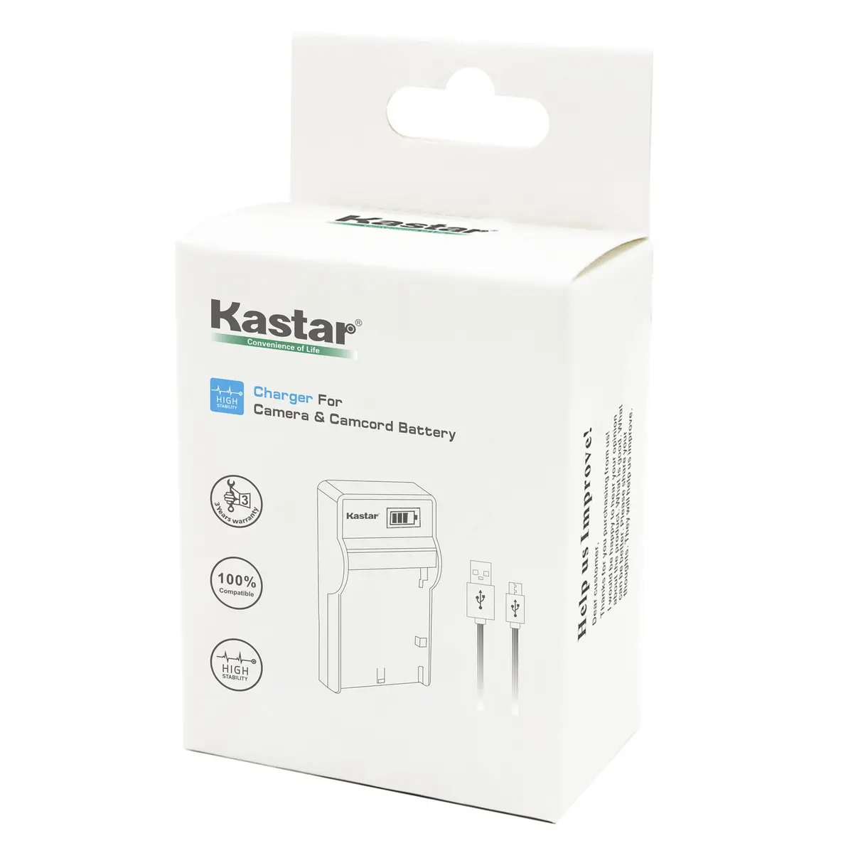 Kastar LCD Slim USB Charger for Nikon EN-EL20a Batteries | Charges via USB, Computer, or Wall Adapter | 5V/2A Input, 4.2V/8.4V 600mA Output - view 4