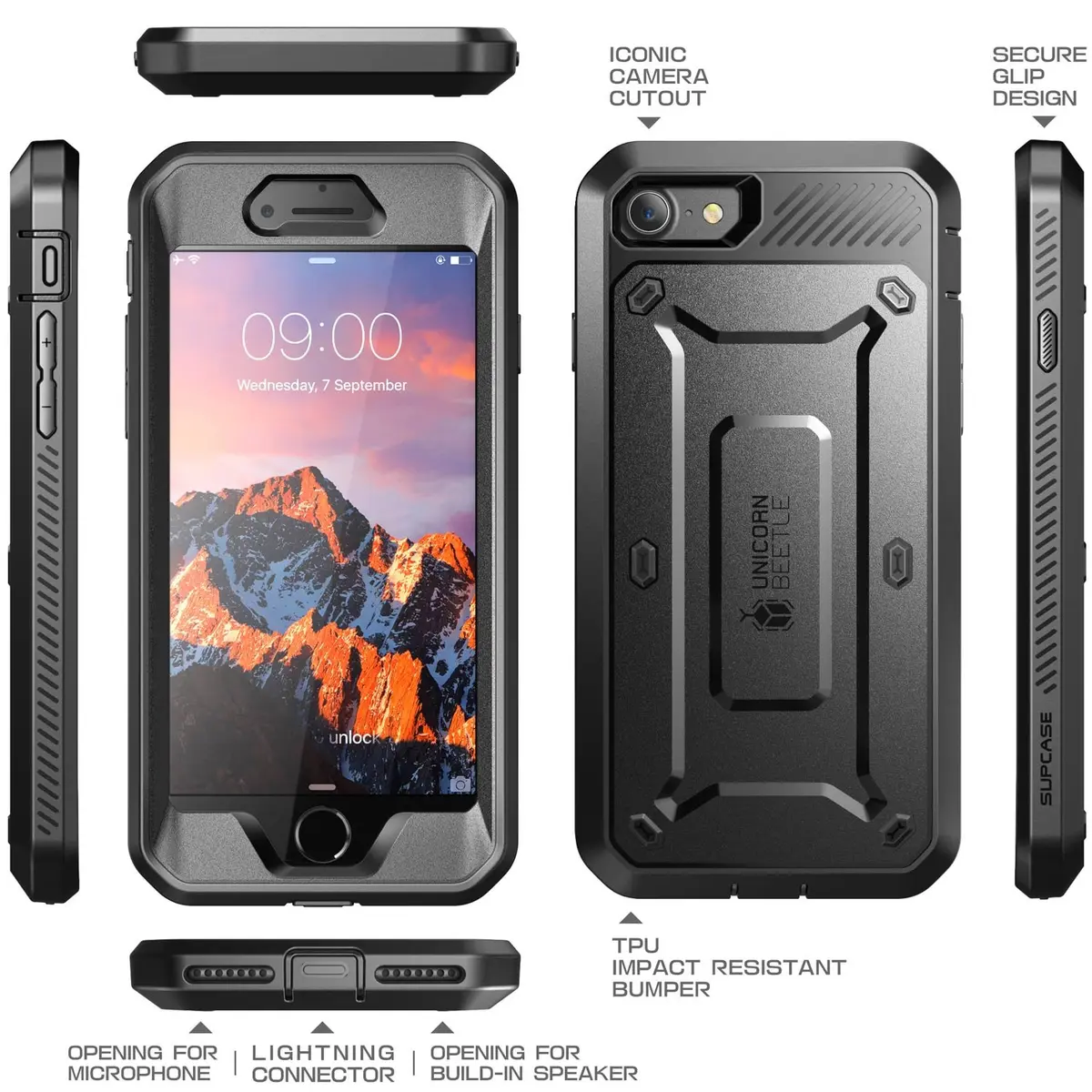 SUPCASE for iPhone 7/8 / iPhone SE 3/SE 2 Case with Screen Protector | Dual Layer Shockproof Cover - view 3