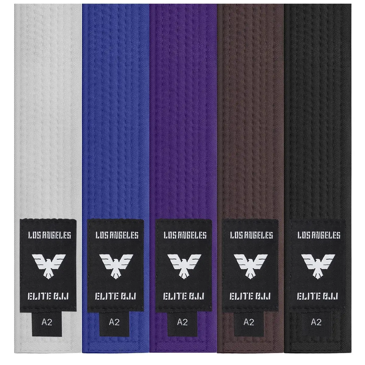 Elite Sports Adults Brazilian Jiu Jitsu Belt A2 Brown | IBJJF Approved for Training & Competition - main product image
