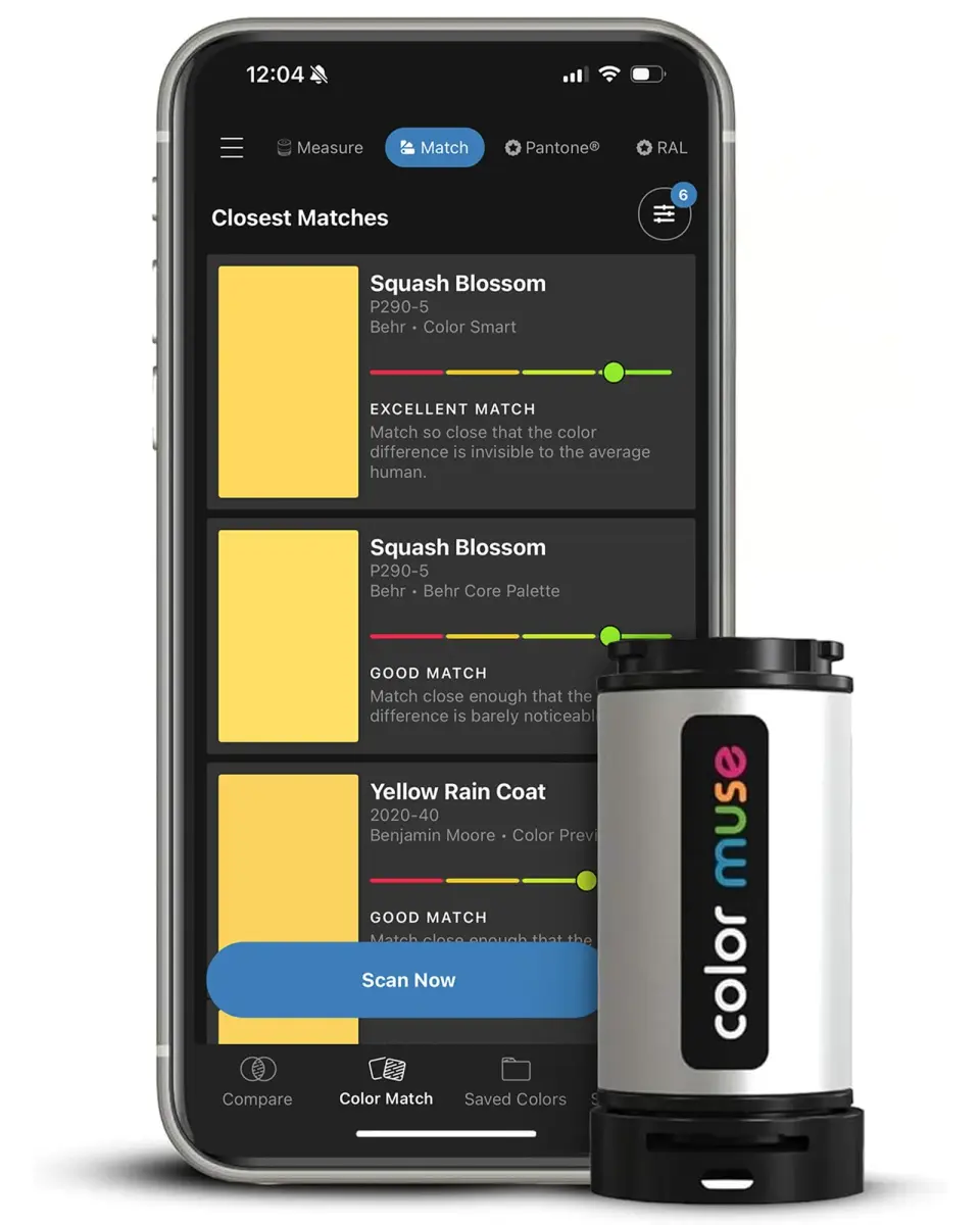 COLOR MUSE Colorimeter - Mobile Color Matching Tool | Accurately Matches Colors to Paint and Products - main product image