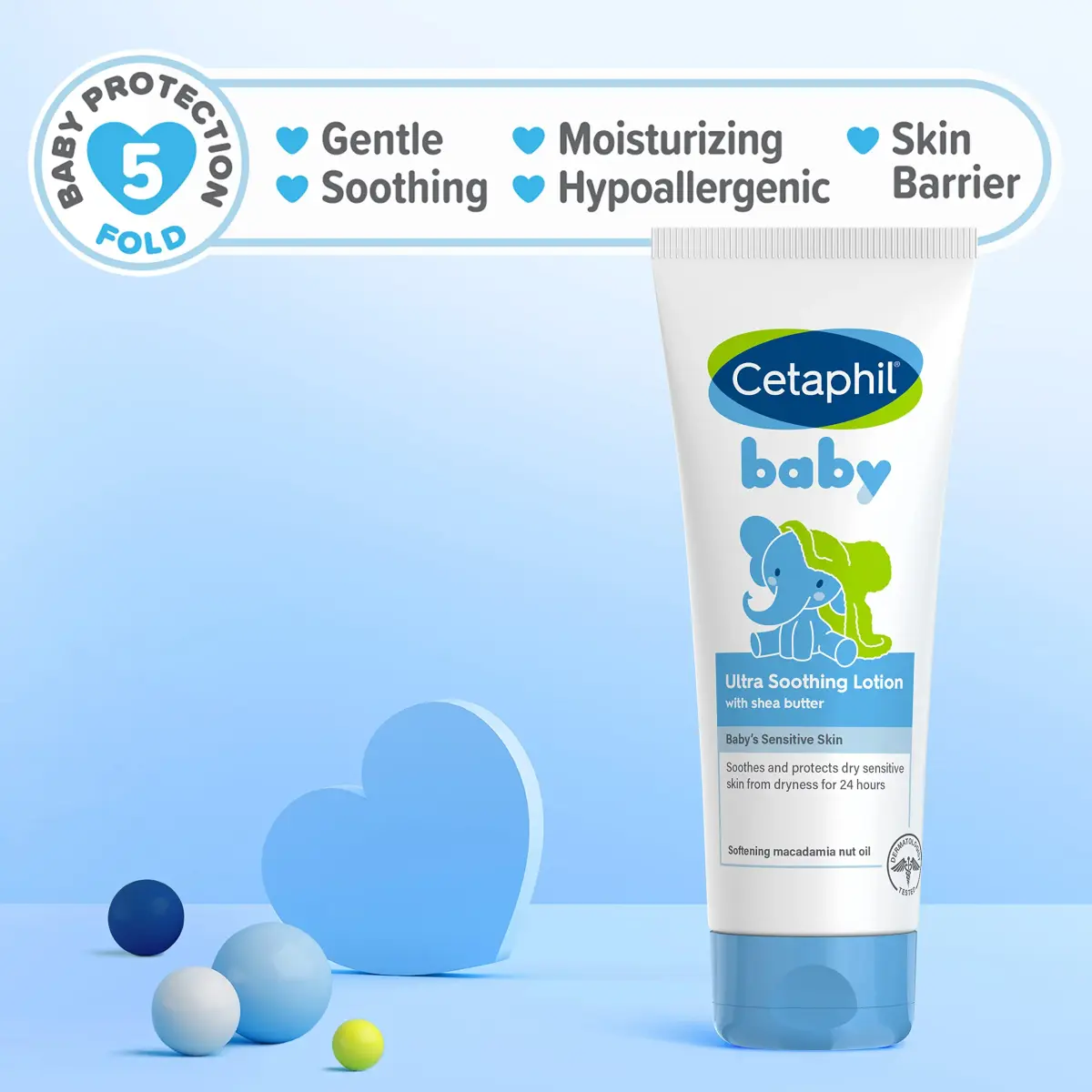 Cetaphil Baby Ultra Soothing Lotion with Shea Butter, 237ml (8 Fl Oz) | Dermatologist Recommended for Dry, Sensitive Skin - view 5