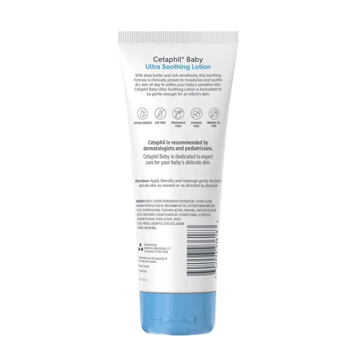Cetaphil Baby Ultra Soothing Lotion with Shea Butter, 237ml (8 Fl Oz) | Dermatologist Recommended for Dry, Sensitive Skin - view 7