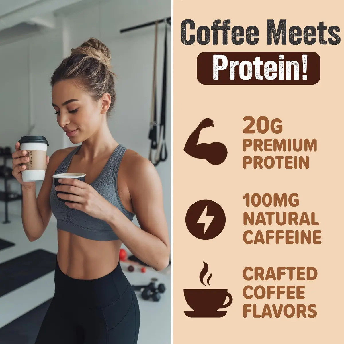 PEScience Select Cafe Protein Coffee Powder, Caramel Macchiato, 20 Servings | 20g Protein, 100mg Caffeine, Versatile Hot/Iced - view 3