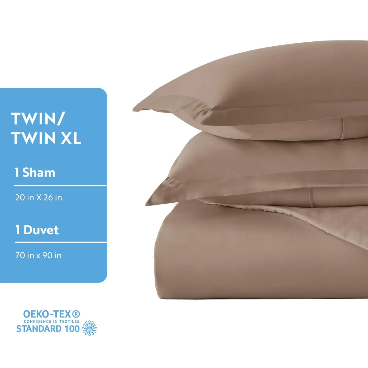 Linen Market Duvet Cover King Size (Taupe) | Hotel-Like Comfort & Softness - view 5