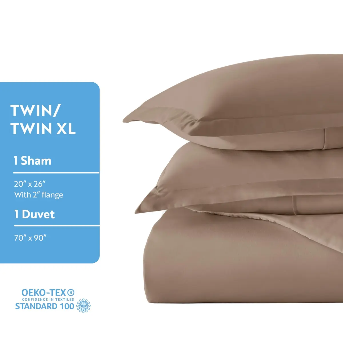 Linen Market Duvet Cover King Size (Taupe) | Hotel-Like Comfort & Softness - view 7