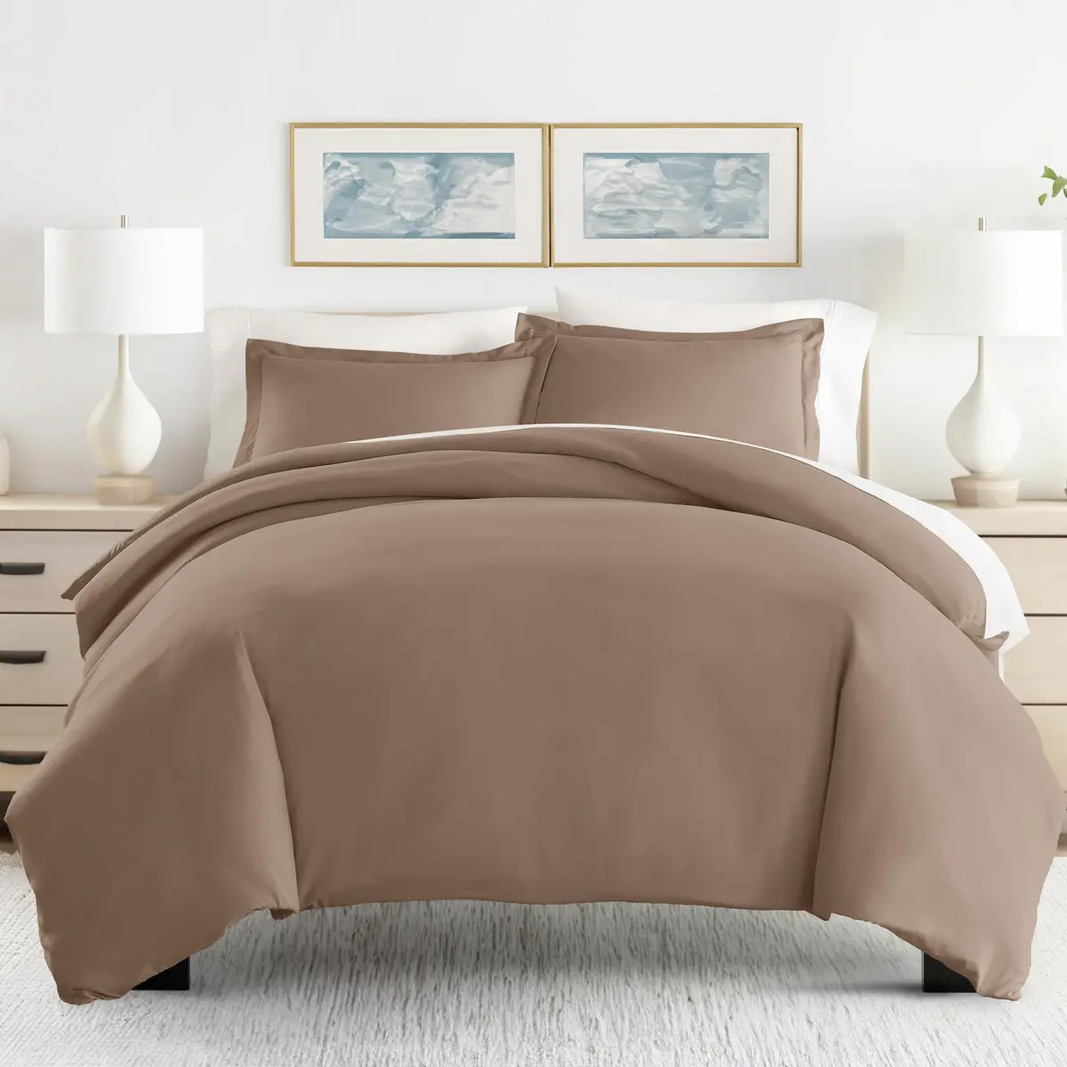 Linen Market Duvet Cover King Size (Taupe) | Hotel-Like Comfort & Softness - view 2