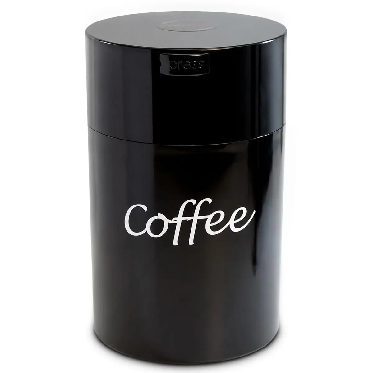 COFFEEVAC 1LB – Patented Airtight Container | Multi-use Vacuum Container for Coffee & Tea, Black with Logo - main product image