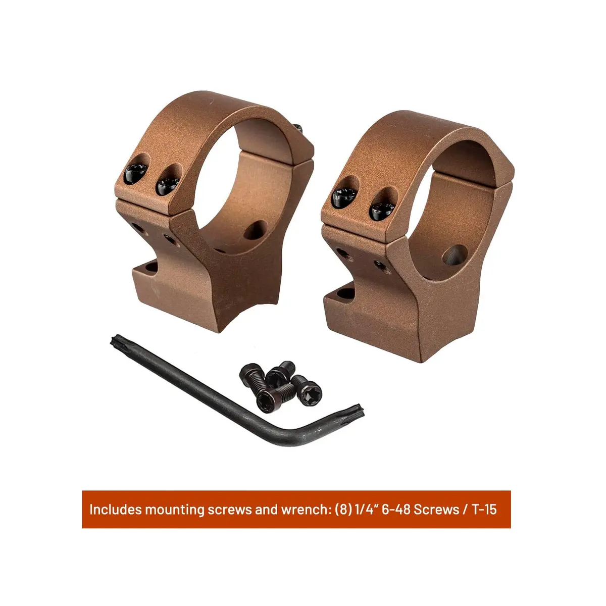 Talley X-Bolt Scope Mounts - HC740735 30mm Tube Diameter Medium Hells Canyon Mounting Rings - Compatible with Browning X-Bolt Rifles - view 5