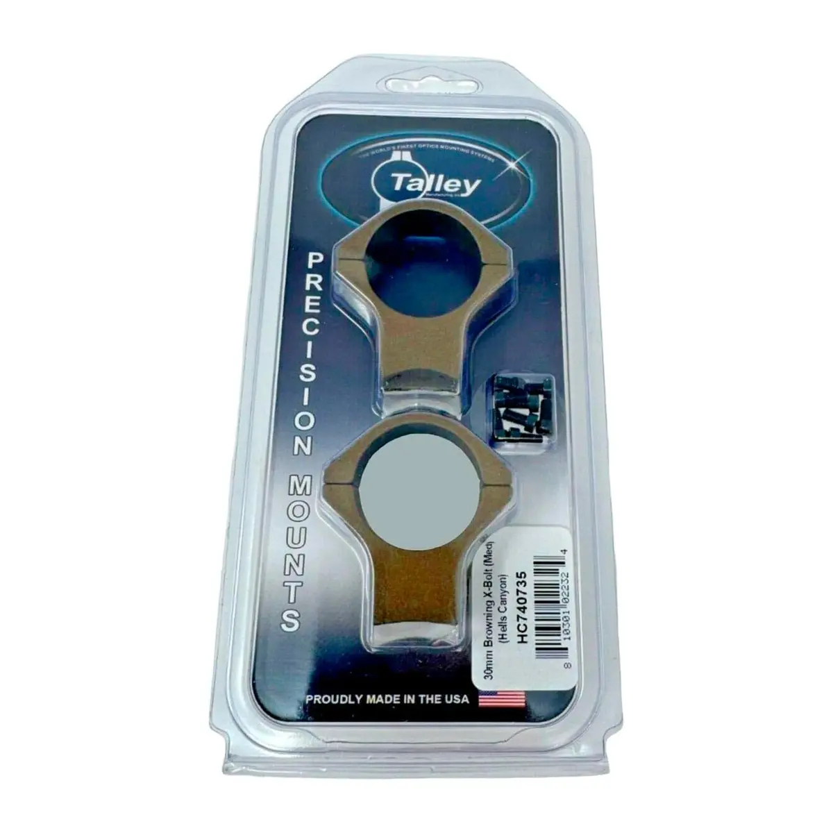Talley X-Bolt Scope Mounts - HC740735 30mm Tube Diameter Medium Hells Canyon Mounting Rings - Compatible with Browning X-Bolt Rifles - view 4