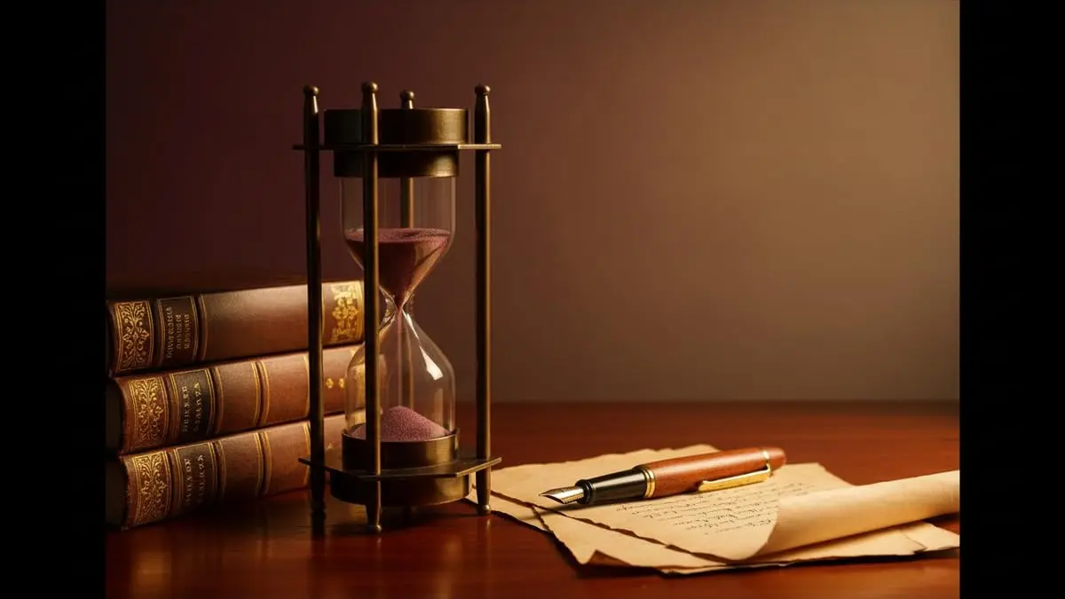 THOR INSTRUMENTS 5" Brass Sand Timer Hourglass with Nautical Compass | Rustic Vintage Home Decor Gift - view 6