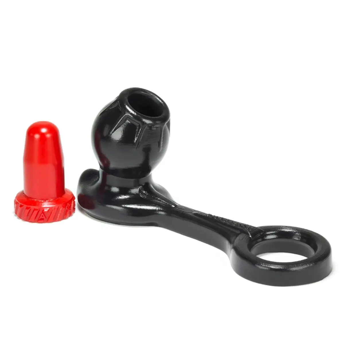 Oxballs Fucklock Asslock Cock Ring and Hollow Plug 300g (Black) | Ultimate Stimulation - main product image