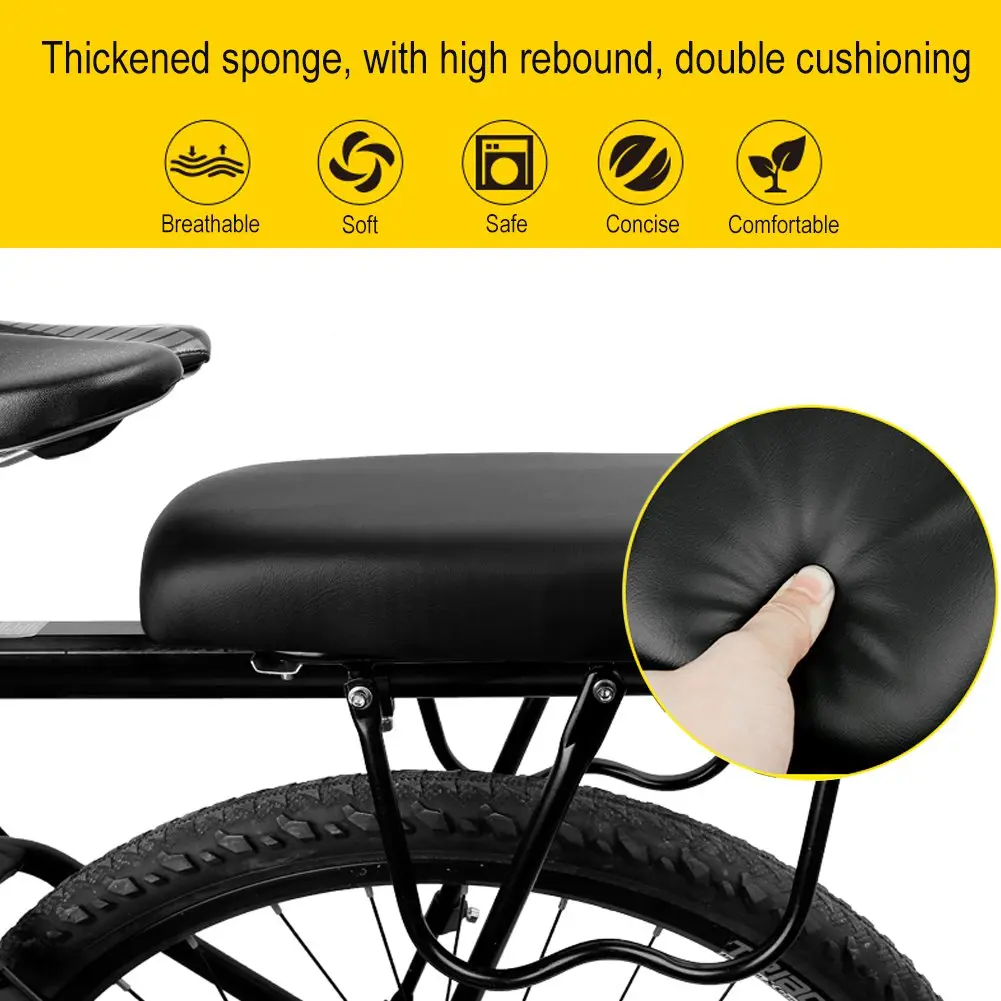 TOPCABIN Bicycle Manned Cushion Mountain Bike Back Seat | Comfortable Saddle for Kids & Adults - view 2