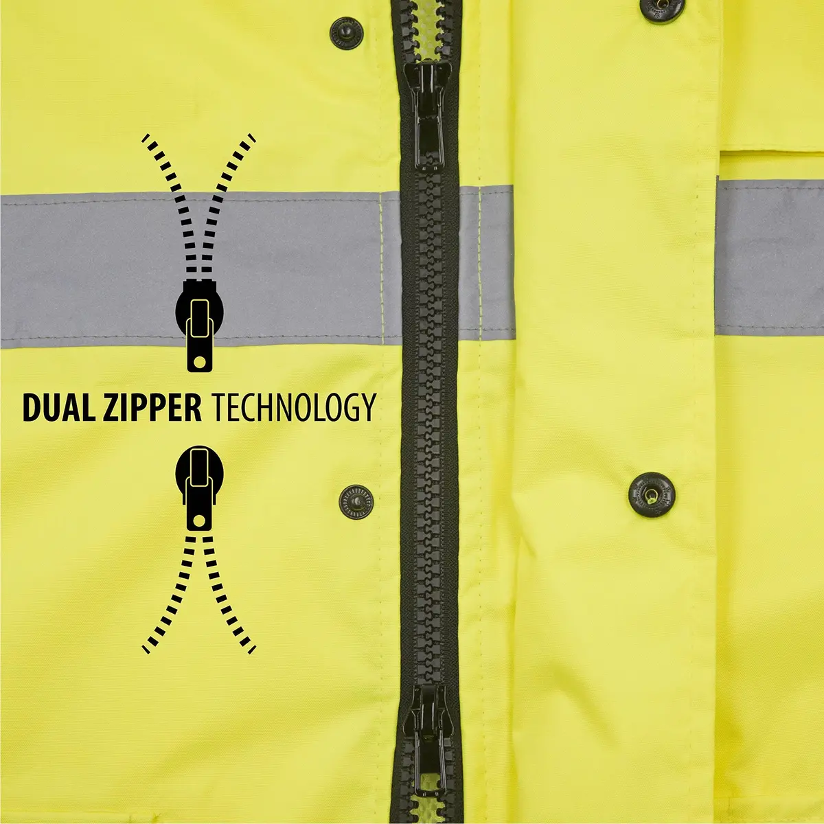 JORESTECH Class 3 Hi-Vis Waterproof Rain Jacket | ANSI/ISEA 107-2015 Type R Class 3, Waterproof, Breathable, Reflective - view 5