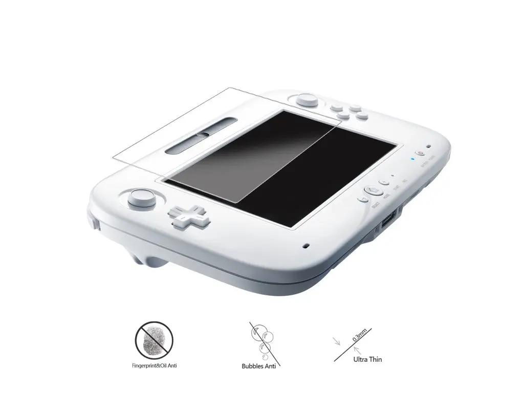 (Pack of 2) Tempered Glass Screen Protector for Nintendo Wii U, AKWOX 0.3mm 2.5D High Definition 9H | Premium Clear Screen Film - view 4