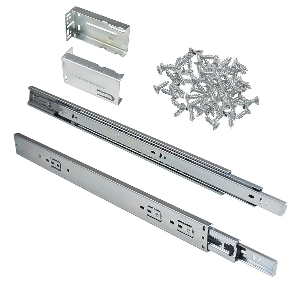 Gobrico 18-Inch Rear/Side Mount Soft Close Drawer Slides with Brackets | Full Extension Heavy Duty - view 8